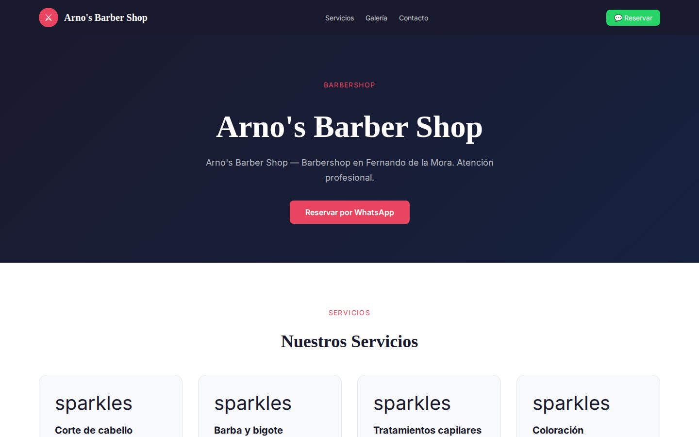 Arno's Barber Shop — Barbería