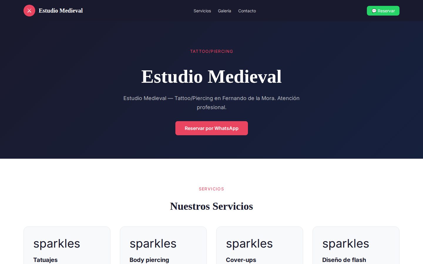 Estudio Medieval — Barbería