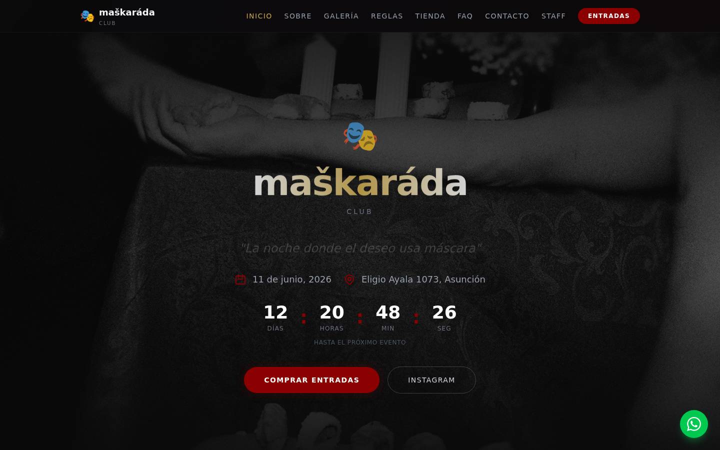 Club maškaráda — Eventos / Nightlife