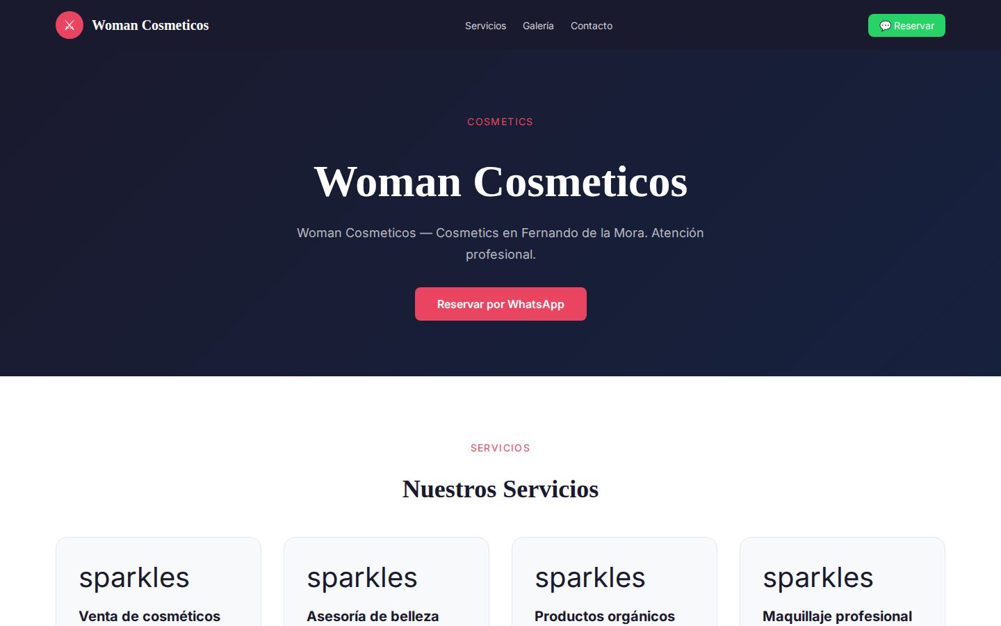 Woman Cosméticos — Cosméticos