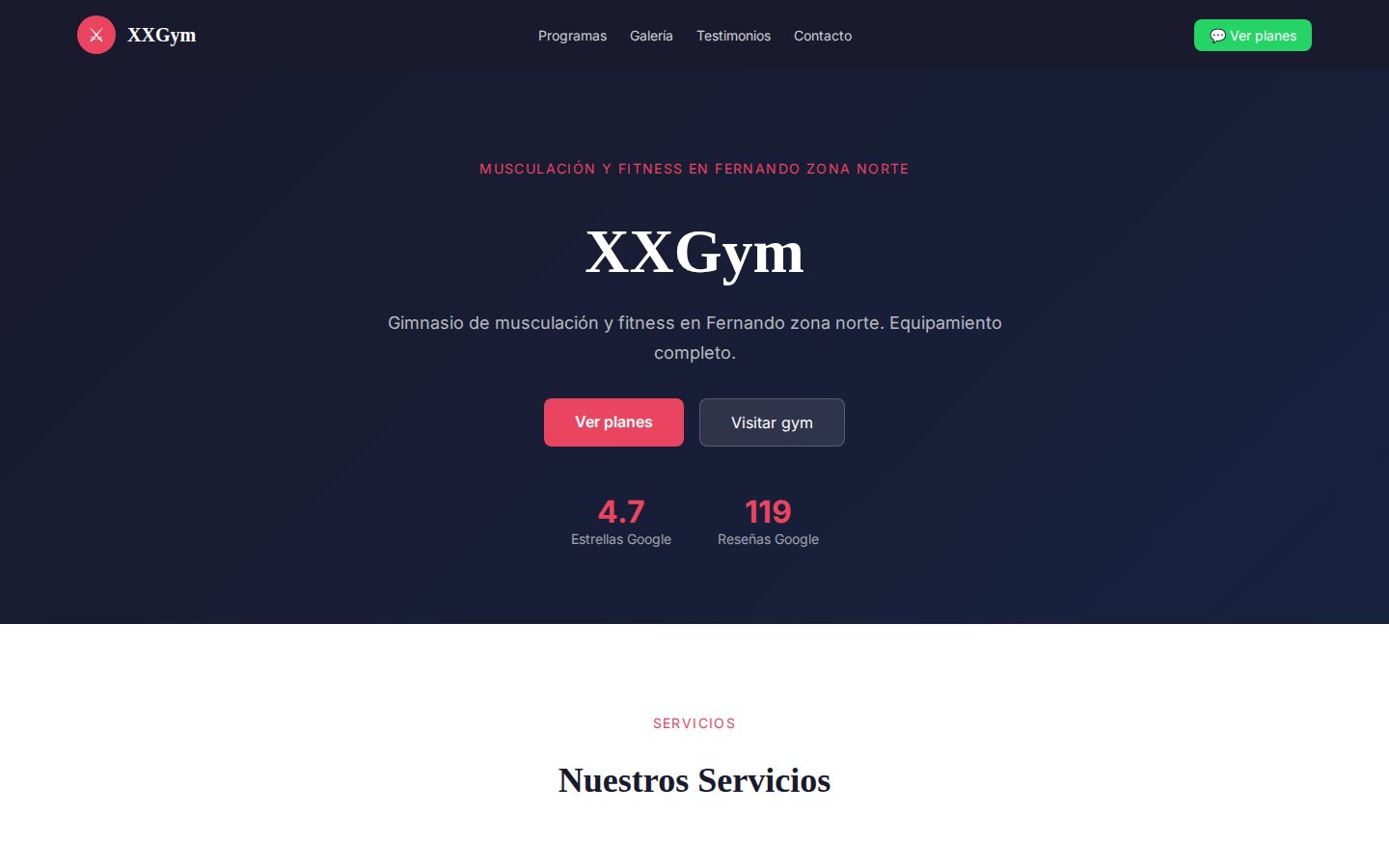 XXGym — Gimnasio